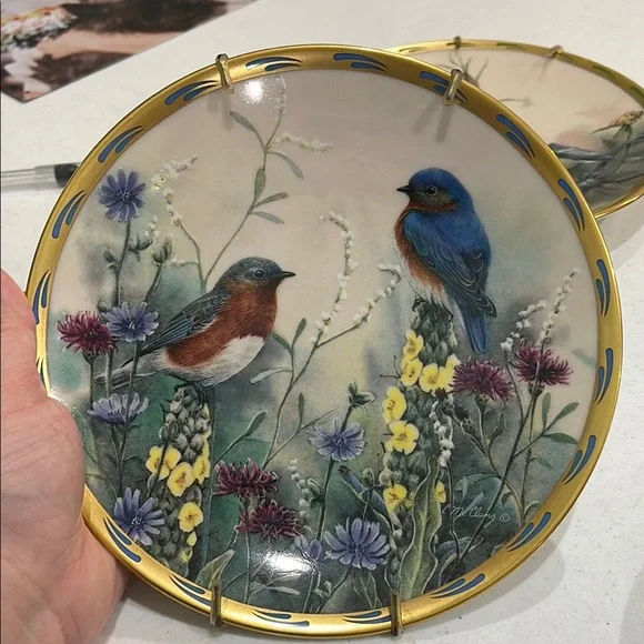 Lenox Set of 4 Decorative Bird Plates - Picture 4 of 6